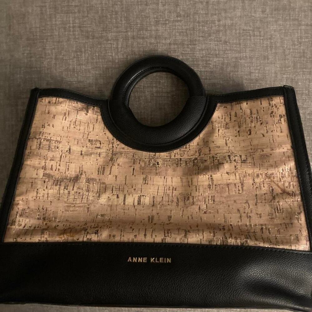 Anne klein cork tote bag